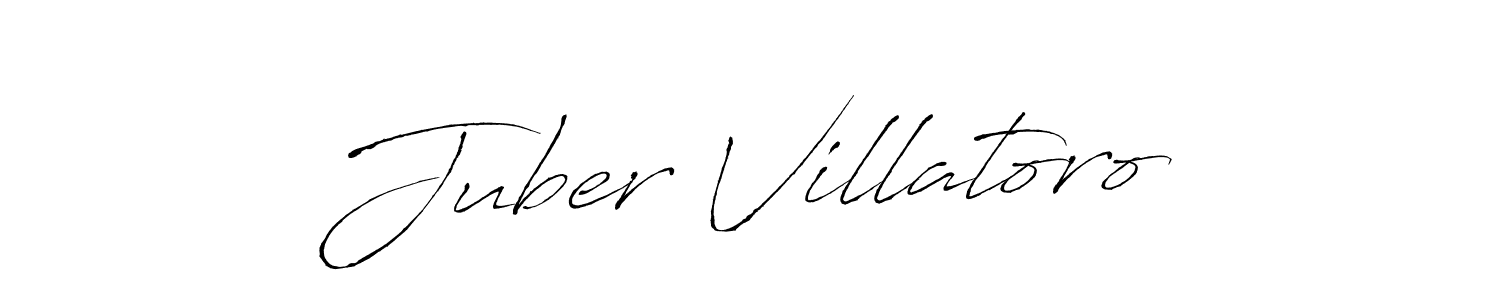 Make a beautiful signature design for name Juber Villatoro. With this signature (Antro_Vectra) style, you can create a handwritten signature for free. Juber Villatoro signature style 6 images and pictures png