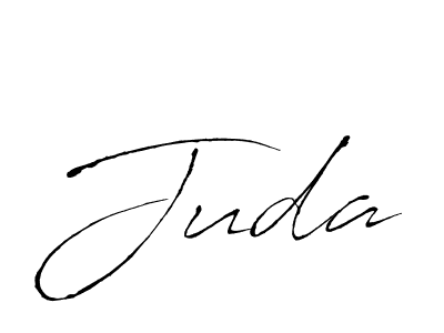 Make a beautiful signature design for name Juda. With this signature (Antro_Vectra) style, you can create a handwritten signature for free. Juda signature style 6 images and pictures png