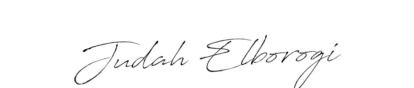 Create a beautiful signature design for name Judah Elborogi. With this signature (Antro_Vectra) fonts, you can make a handwritten signature for free. Judah Elborogi signature style 6 images and pictures png