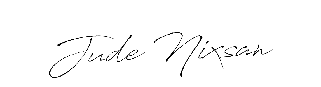 if you are searching for the best signature style for your name Jude Nixsan. so please give up your signature search. here we have designed multiple signature styles  using Antro_Vectra. Jude Nixsan signature style 6 images and pictures png