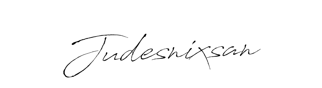 The best way (Antro_Vectra) to make a short signature is to pick only two or three words in your name. The name Judesnixsan include a total of six letters. For converting this name. Judesnixsan signature style 6 images and pictures png