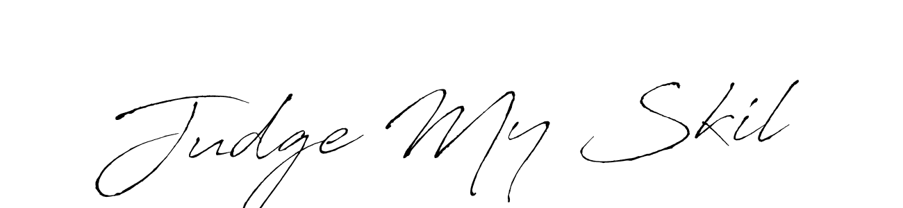 Similarly Antro_Vectra is the best handwritten signature design. Signature creator online .You can use it as an online autograph creator for name Judge My Skil. Judge My Skil signature style 6 images and pictures png