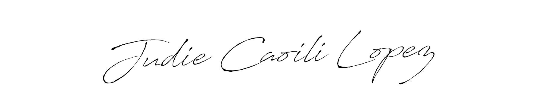 How to make Judie Caoili Lopez signature? Antro_Vectra is a professional autograph style. Create handwritten signature for Judie Caoili Lopez name. Judie Caoili Lopez signature style 6 images and pictures png