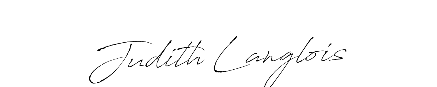 How to make Judith Langlois name signature. Use Antro_Vectra style for creating short signs online. This is the latest handwritten sign. Judith Langlois signature style 6 images and pictures png