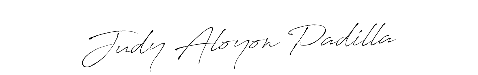 Design your own signature with our free online signature maker. With this signature software, you can create a handwritten (Antro_Vectra) signature for name Judy Aloyon Padilla. Judy Aloyon Padilla signature style 6 images and pictures png