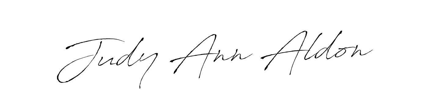 Design your own signature with our free online signature maker. With this signature software, you can create a handwritten (Antro_Vectra) signature for name Judy Ann Aldon. Judy Ann Aldon signature style 6 images and pictures png
