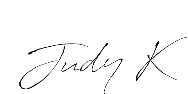 Create a beautiful signature design for name Judy K. With this signature (Antro_Vectra) fonts, you can make a handwritten signature for free. Judy K signature style 6 images and pictures png