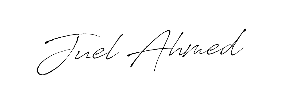 Also we have Juel Ahmed name is the best signature style. Create professional handwritten signature collection using Antro_Vectra autograph style. Juel Ahmed signature style 6 images and pictures png