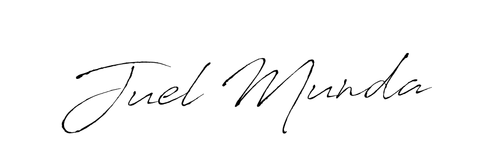 Create a beautiful signature design for name Juel Munda. With this signature (Antro_Vectra) fonts, you can make a handwritten signature for free. Juel Munda signature style 6 images and pictures png