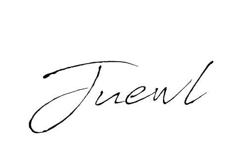 Design your own signature with our free online signature maker. With this signature software, you can create a handwritten (Antro_Vectra) signature for name Juewl. Juewl signature style 6 images and pictures png