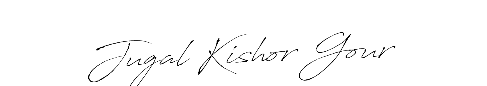 Design your own signature with our free online signature maker. With this signature software, you can create a handwritten (Antro_Vectra) signature for name Jugal Kishor Gour. Jugal Kishor Gour signature style 6 images and pictures png