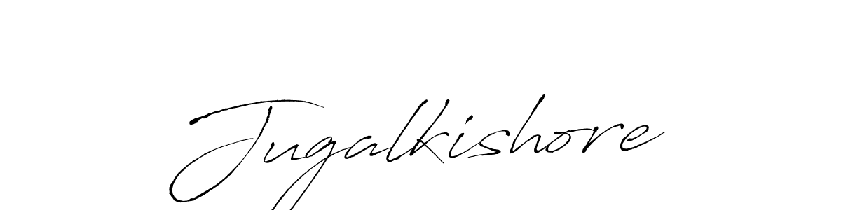 The best way (Antro_Vectra) to make a short signature is to pick only two or three words in your name. The name Jugalkishore include a total of six letters. For converting this name. Jugalkishore signature style 6 images and pictures png