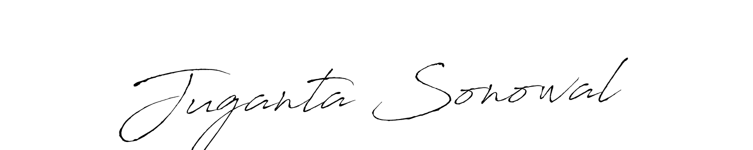 Juganta Sonowal stylish signature style. Best Handwritten Sign (Antro_Vectra) for my name. Handwritten Signature Collection Ideas for my name Juganta Sonowal. Juganta Sonowal signature style 6 images and pictures png