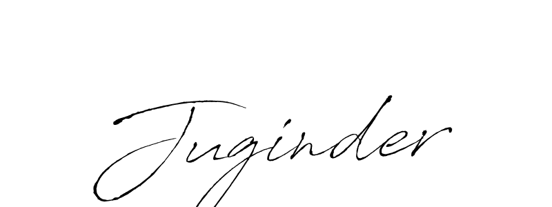 Make a beautiful signature design for name Juginder. With this signature (Antro_Vectra) style, you can create a handwritten signature for free. Juginder signature style 6 images and pictures png