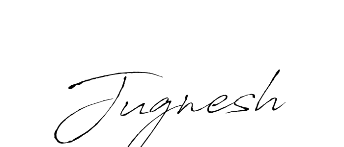 Jugnesh stylish signature style. Best Handwritten Sign (Antro_Vectra) for my name. Handwritten Signature Collection Ideas for my name Jugnesh. Jugnesh signature style 6 images and pictures png