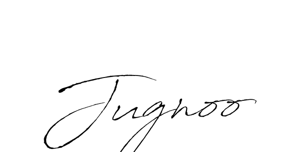 Create a beautiful signature design for name Jugnoo. With this signature (Antro_Vectra) fonts, you can make a handwritten signature for free. Jugnoo signature style 6 images and pictures png