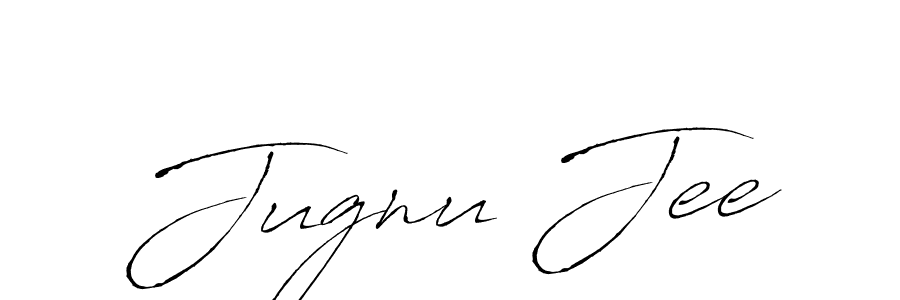 if you are searching for the best signature style for your name Jugnu Jee. so please give up your signature search. here we have designed multiple signature styles  using Antro_Vectra. Jugnu Jee signature style 6 images and pictures png