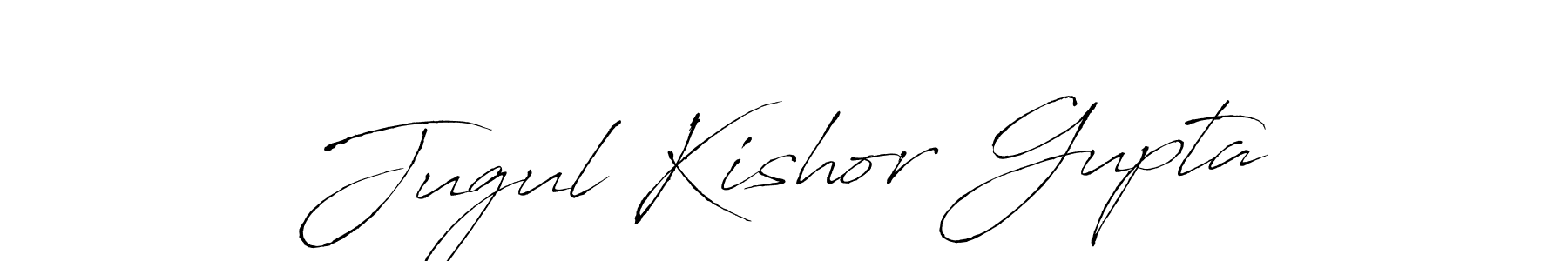 The best way (Antro_Vectra) to make a short signature is to pick only two or three words in your name. The name Jugul Kishor Gupta include a total of six letters. For converting this name. Jugul Kishor Gupta signature style 6 images and pictures png