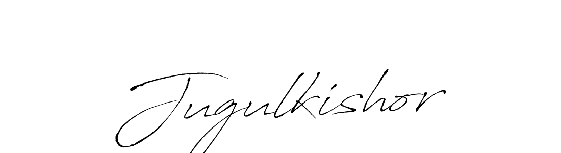 How to make Jugulkishor name signature. Use Antro_Vectra style for creating short signs online. This is the latest handwritten sign. Jugulkishor signature style 6 images and pictures png