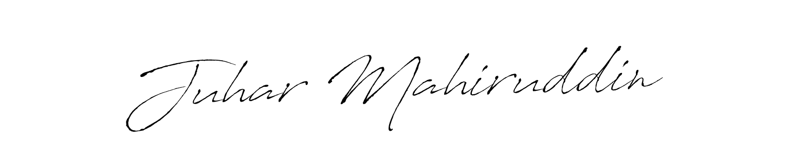 Design your own signature with our free online signature maker. With this signature software, you can create a handwritten (Antro_Vectra) signature for name Juhar Mahiruddin. Juhar Mahiruddin signature style 6 images and pictures png