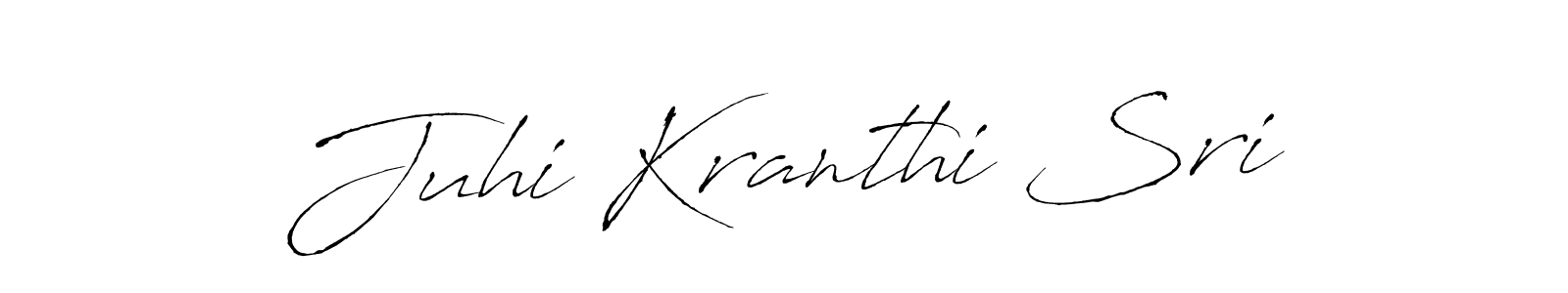 Make a beautiful signature design for name Juhi Kranthi Sri. Use this online signature maker to create a handwritten signature for free. Juhi Kranthi Sri signature style 6 images and pictures png