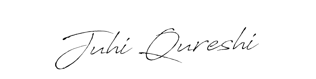 Juhi Qureshi stylish signature style. Best Handwritten Sign (Antro_Vectra) for my name. Handwritten Signature Collection Ideas for my name Juhi Qureshi. Juhi Qureshi signature style 6 images and pictures png