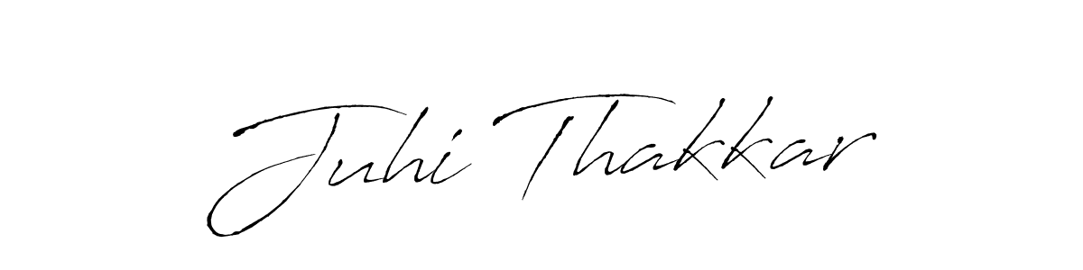 Juhi Thakkar stylish signature style. Best Handwritten Sign (Antro_Vectra) for my name. Handwritten Signature Collection Ideas for my name Juhi Thakkar. Juhi Thakkar signature style 6 images and pictures png