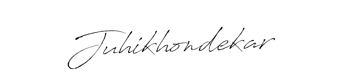 Use a signature maker to create a handwritten signature online. With this signature software, you can design (Antro_Vectra) your own signature for name Juhikhondekar. Juhikhondekar signature style 6 images and pictures png