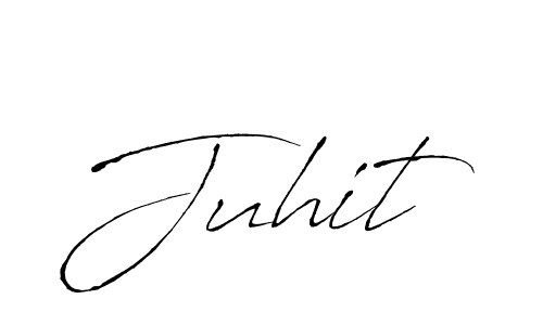 How to make Juhit name signature. Use Antro_Vectra style for creating short signs online. This is the latest handwritten sign. Juhit signature style 6 images and pictures png