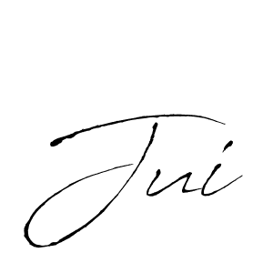 Jui stylish signature style. Best Handwritten Sign (Antro_Vectra) for my name. Handwritten Signature Collection Ideas for my name Jui. Jui signature style 6 images and pictures png