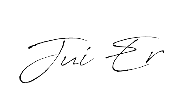 Also You can easily find your signature by using the search form. We will create Jui Er name handwritten signature images for you free of cost using Antro_Vectra sign style. Jui Er signature style 6 images and pictures png