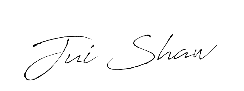 Also You can easily find your signature by using the search form. We will create Jui Shaw name handwritten signature images for you free of cost using Antro_Vectra sign style. Jui Shaw signature style 6 images and pictures png
