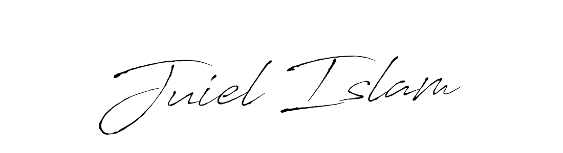 Make a beautiful signature design for name Juiel Islam. With this signature (Antro_Vectra) style, you can create a handwritten signature for free. Juiel Islam signature style 6 images and pictures png