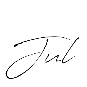 Design your own signature with our free online signature maker. With this signature software, you can create a handwritten (Antro_Vectra) signature for name Jul. Jul signature style 6 images and pictures png