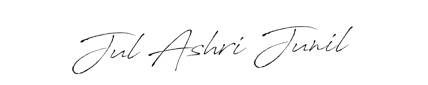 Antro_Vectra is a professional signature style that is perfect for those who want to add a touch of class to their signature. It is also a great choice for those who want to make their signature more unique. Get Jul Ashri Junil name to fancy signature for free. Jul Ashri Junil signature style 6 images and pictures png