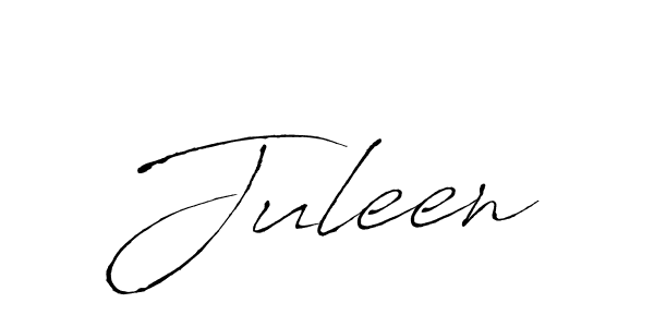 Make a beautiful signature design for name Juleen. With this signature (Antro_Vectra) style, you can create a handwritten signature for free. Juleen signature style 6 images and pictures png