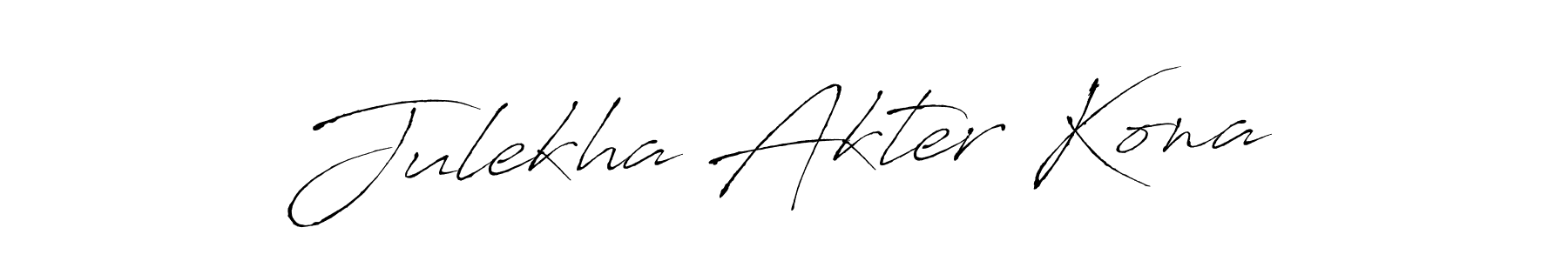 Also we have Julekha Akter Kona name is the best signature style. Create professional handwritten signature collection using Antro_Vectra autograph style. Julekha Akter Kona signature style 6 images and pictures png