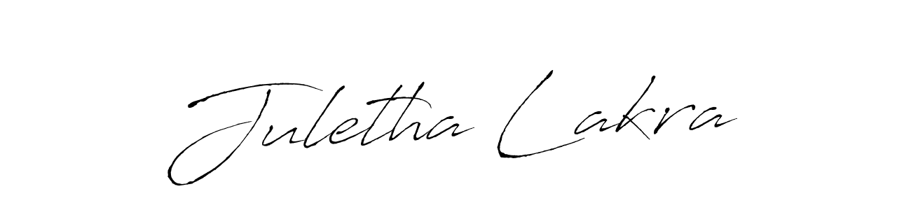 The best way (Antro_Vectra) to make a short signature is to pick only two or three words in your name. The name Juletha Lakra include a total of six letters. For converting this name. Juletha Lakra signature style 6 images and pictures png