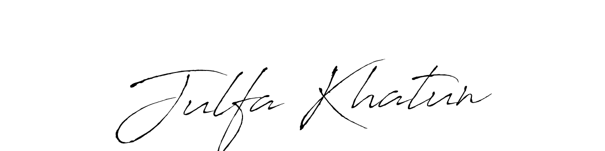 if you are searching for the best signature style for your name Julfa Khatun. so please give up your signature search. here we have designed multiple signature styles  using Antro_Vectra. Julfa Khatun signature style 6 images and pictures png
