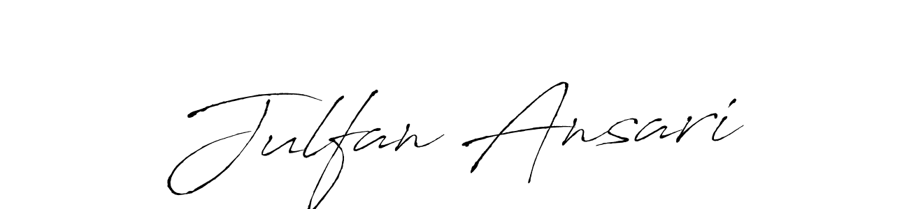 Make a short Julfan Ansari signature style. Manage your documents anywhere anytime using Antro_Vectra. Create and add eSignatures, submit forms, share and send files easily. Julfan Ansari signature style 6 images and pictures png