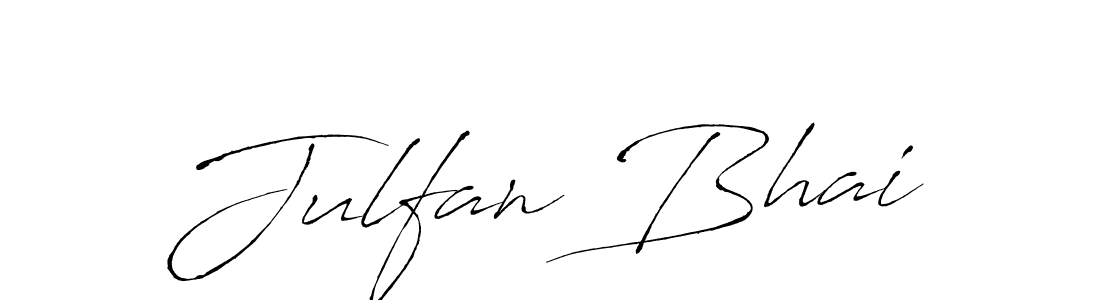 How to make Julfan Bhai name signature. Use Antro_Vectra style for creating short signs online. This is the latest handwritten sign. Julfan Bhai signature style 6 images and pictures png