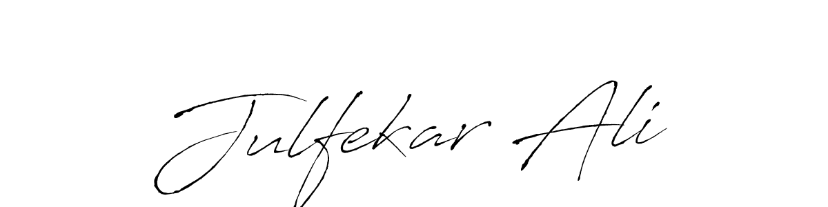 Use a signature maker to create a handwritten signature online. With this signature software, you can design (Antro_Vectra) your own signature for name Julfekar Ali. Julfekar Ali signature style 6 images and pictures png