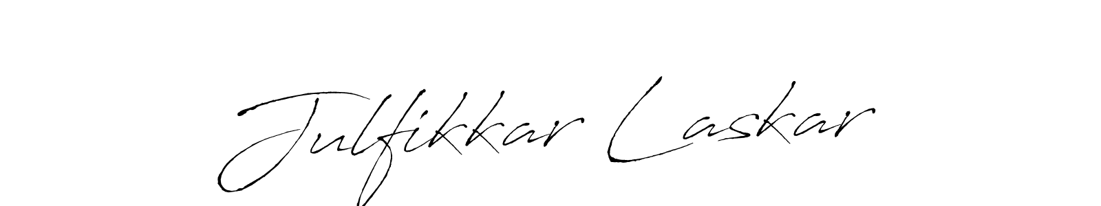 Julfikkar Laskar stylish signature style. Best Handwritten Sign (Antro_Vectra) for my name. Handwritten Signature Collection Ideas for my name Julfikkar Laskar. Julfikkar Laskar signature style 6 images and pictures png