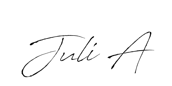 How to Draw Juli A signature style? Antro_Vectra is a latest design signature styles for name Juli A. Juli A signature style 6 images and pictures png