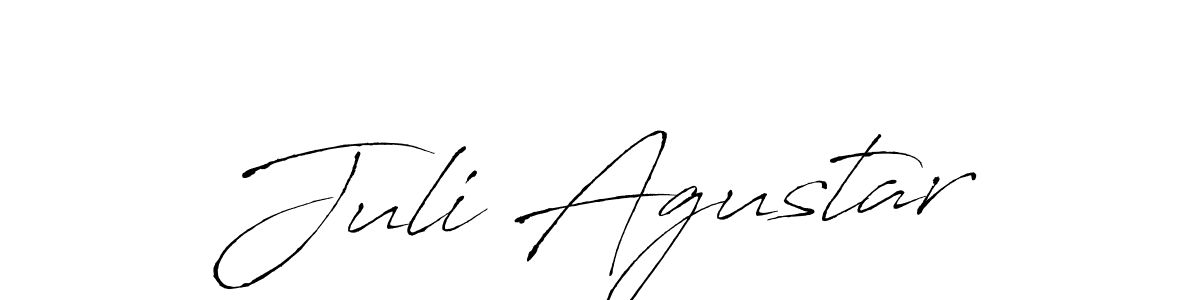 How to make Juli Agustar signature? Antro_Vectra is a professional autograph style. Create handwritten signature for Juli Agustar name. Juli Agustar signature style 6 images and pictures png