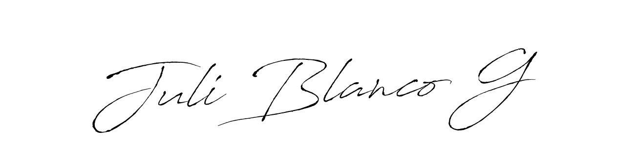 You can use this online signature creator to create a handwritten signature for the name Juli Blanco G. This is the best online autograph maker. Juli Blanco G signature style 6 images and pictures png