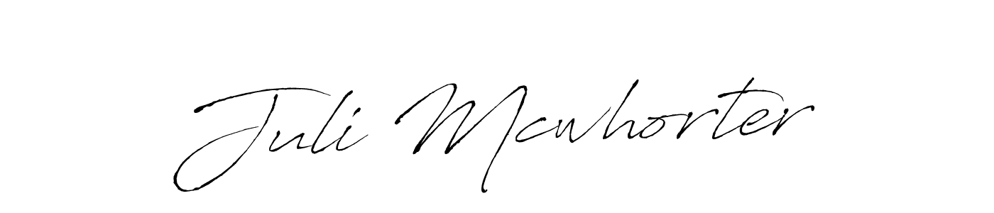 Also You can easily find your signature by using the search form. We will create Juli Mcwhorter name handwritten signature images for you free of cost using Antro_Vectra sign style. Juli Mcwhorter signature style 6 images and pictures png