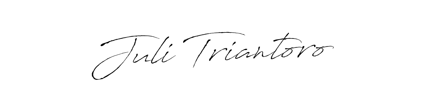 Similarly Antro_Vectra is the best handwritten signature design. Signature creator online .You can use it as an online autograph creator for name Juli Triantoro. Juli Triantoro signature style 6 images and pictures png