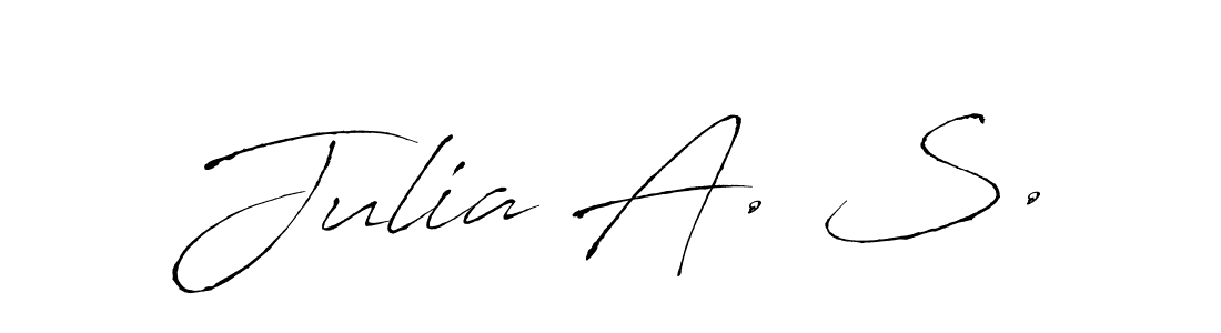 How to make Julia A. S. signature? Antro_Vectra is a professional autograph style. Create handwritten signature for Julia A. S. name. Julia A. S. signature style 6 images and pictures png