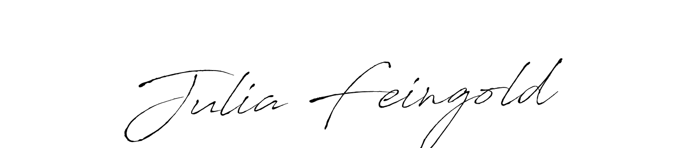 Julia Feingold stylish signature style. Best Handwritten Sign (Antro_Vectra) for my name. Handwritten Signature Collection Ideas for my name Julia Feingold. Julia Feingold signature style 6 images and pictures png